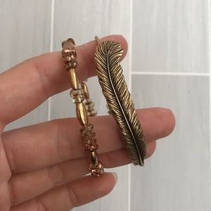 Alex and Ani Rose Gold Beaded Bracelet